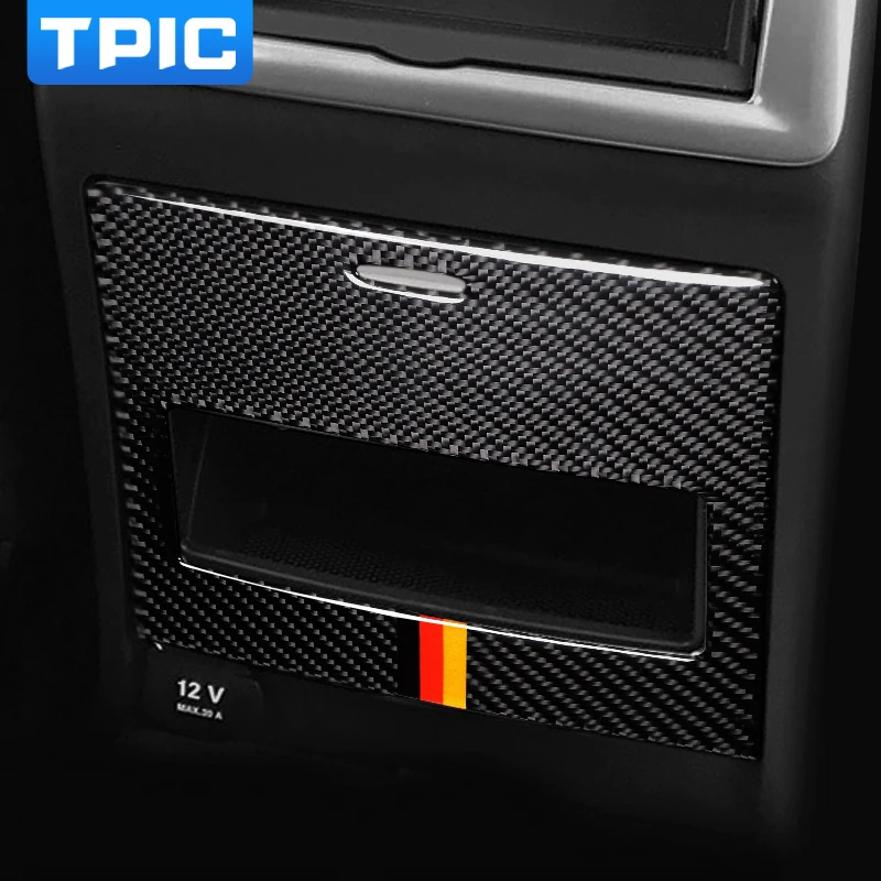TPIC карбоновое волокно задняя коробка для хранения декоративные автомобильные