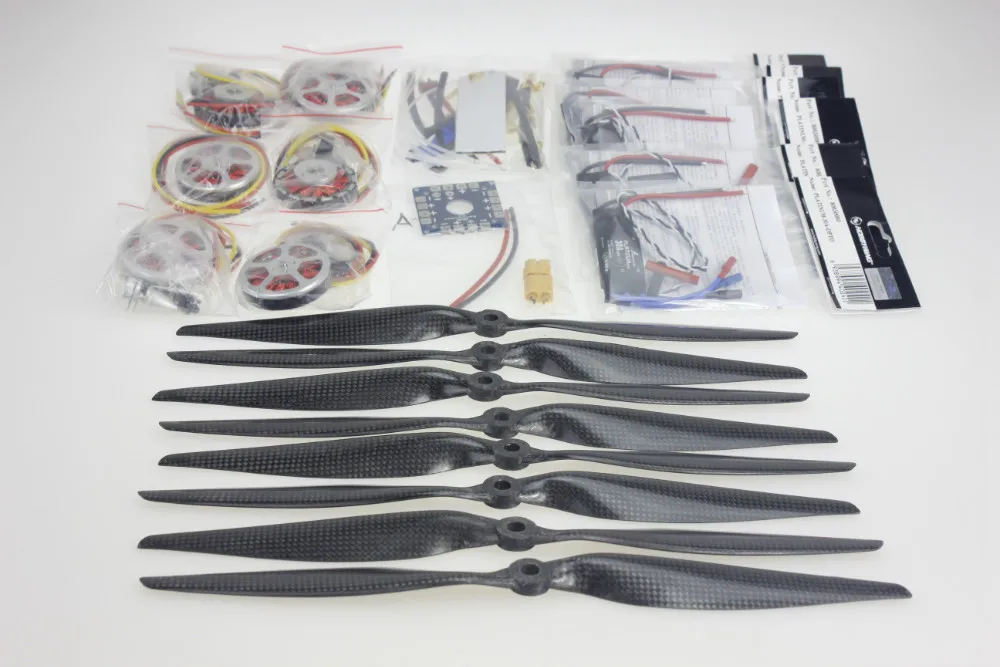 

13x4,0 3K CF Пропеллер CW CCW 1340 + плата Подключения ESC HOBBYWING Platinum 30A ESC XT60 T Plug Y05311-A