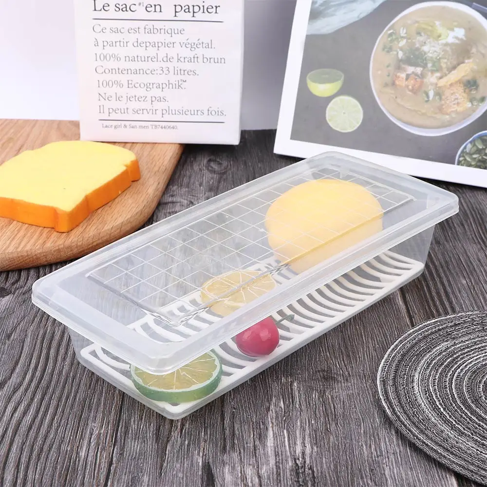 Коробка для хранения свежих продуктов, контейнер для кухни, коробка для хранения холодильника, съемная дренажная пластина, лоток для сохранения фруктов, овощей, свежих