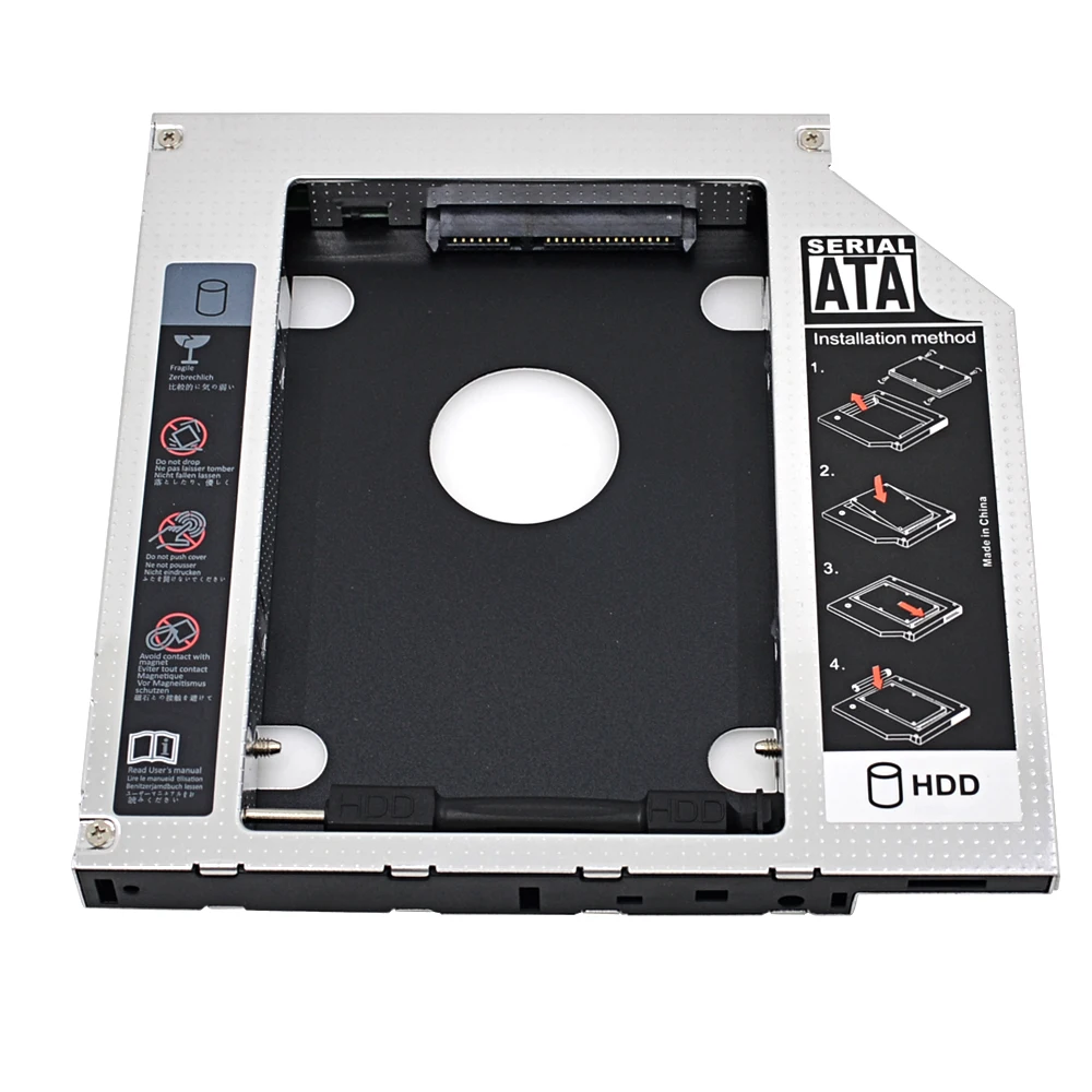 CHIPAL алюминиевый SATA 3,0 2nd HDD Caddy 12,7 мм 2,5 ''корпус жесткого диска SSD чехол со светодиодный для ноутбука CD корпус для ноутбука DVD ROM optibay