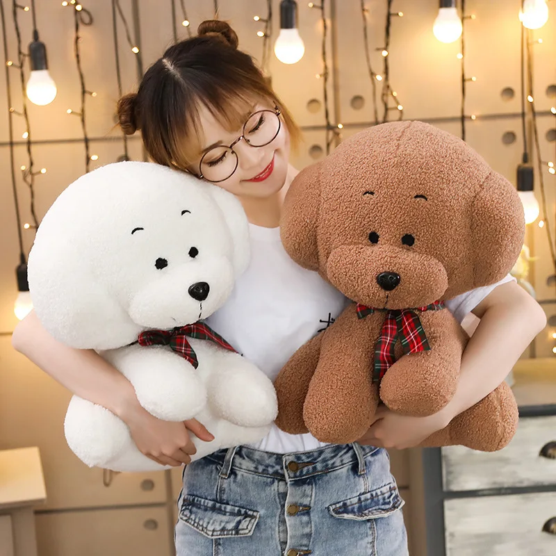 Bichon Frise Щенок Плюшевые игрушки животных собака плюшевая Тедди игрушка