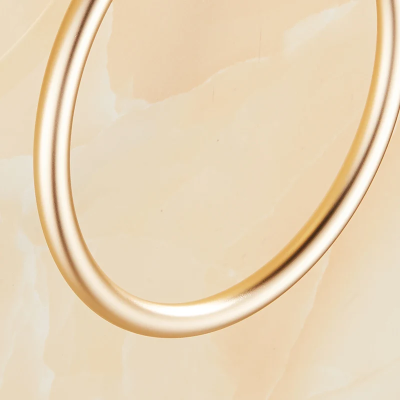 Flg Творческий Золото Полотенца кольцо настенное крепление Алюминий Уход за кожей