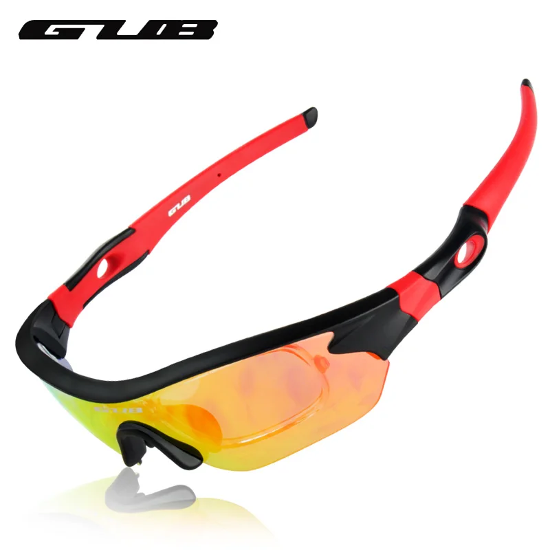 GUB 5300 поляризованные Велоспорт очки UV400 защитные очки с 3 линзы 3 цвета легкий красочные езда очки