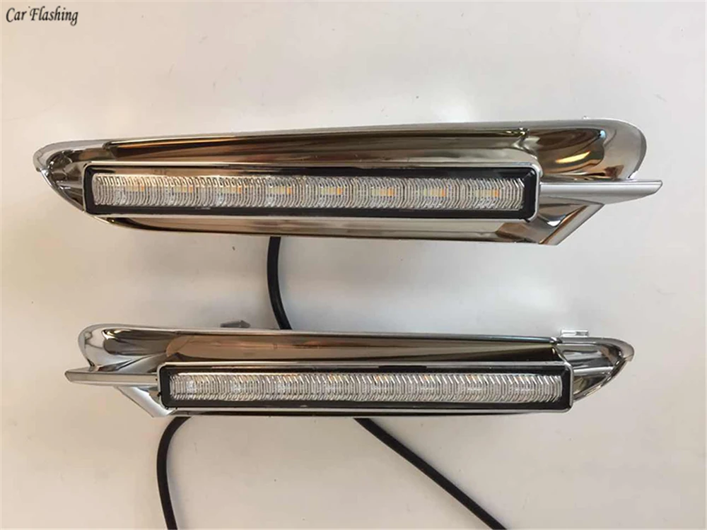 Автомобильная проблесковая 1 набор 12V светодиодный DRL Габаритные огни дневного