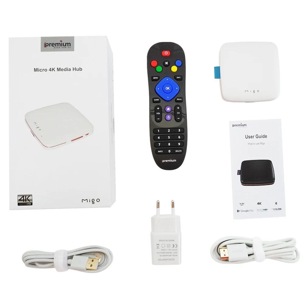 Лучше чем Mag254 ipremium MIGO Сталкер 4 К Ultra HD H.265 Android ТВ BOX Dual Системы mickyhop IP OTT VOD
