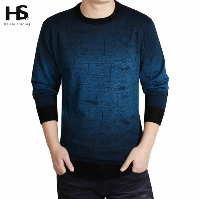 Высокое Качество Нового 2016 Осень Зима Платье Трикотажные Свитера Мужчины одежда