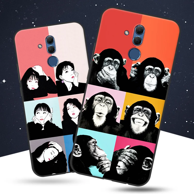 Для huawei Maimang7 SNE-AL00 случае pureColor пары Стиль роспись Мягкие TPU shell телефона чехол для