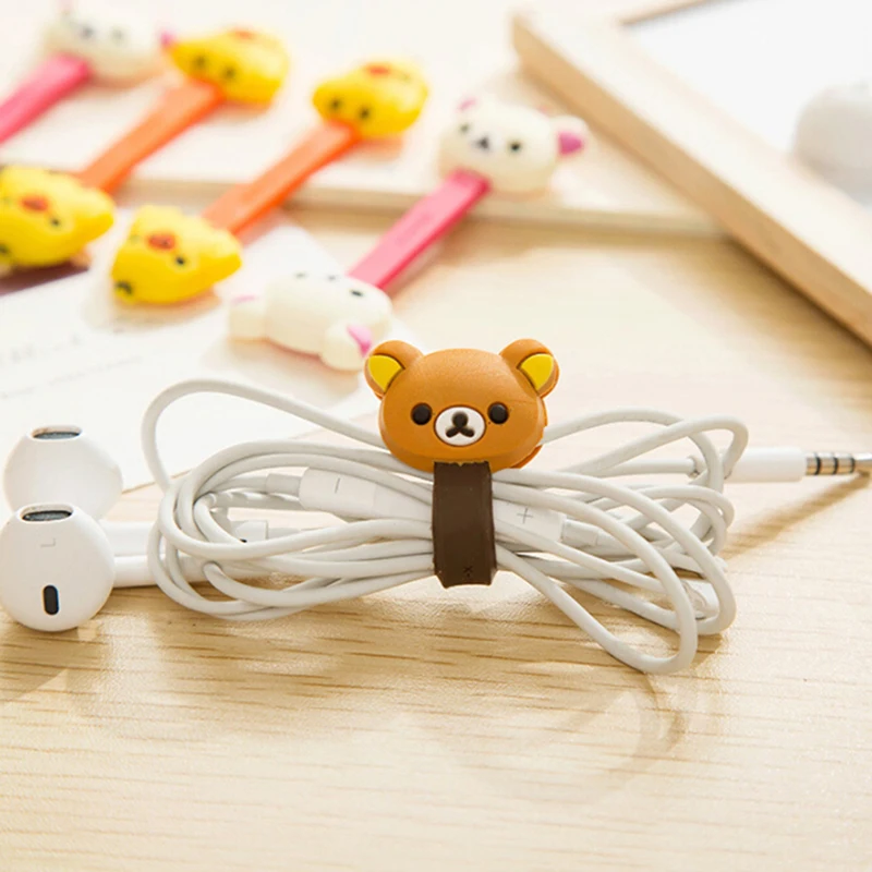 Мультяшный USB кабель для защиты кабеля милый Iphone аксессуар защита животных