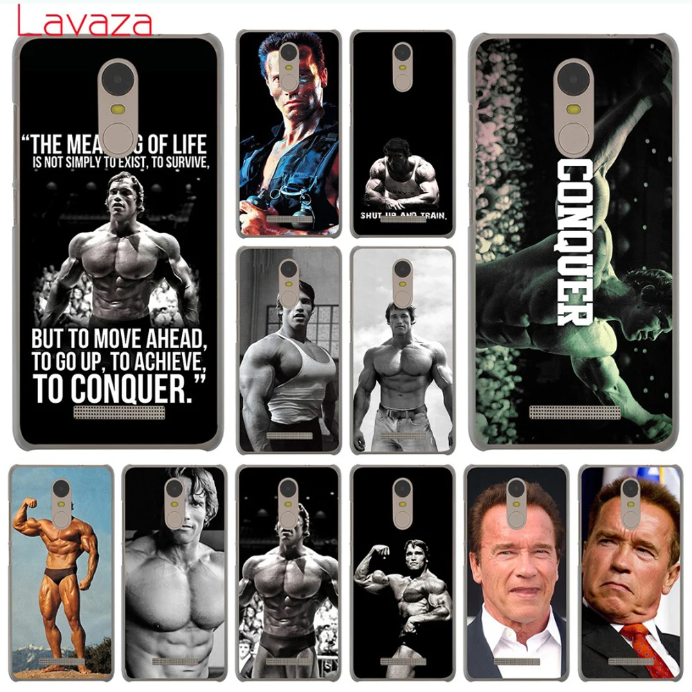 Жесткий чехол для телефона Lavaza Arnold Schwarzenegger Shut Up Xiaomi Redmi 8A 7A 6A 5A 4A K20 Note 8 7 5 6 Pro Plus 4