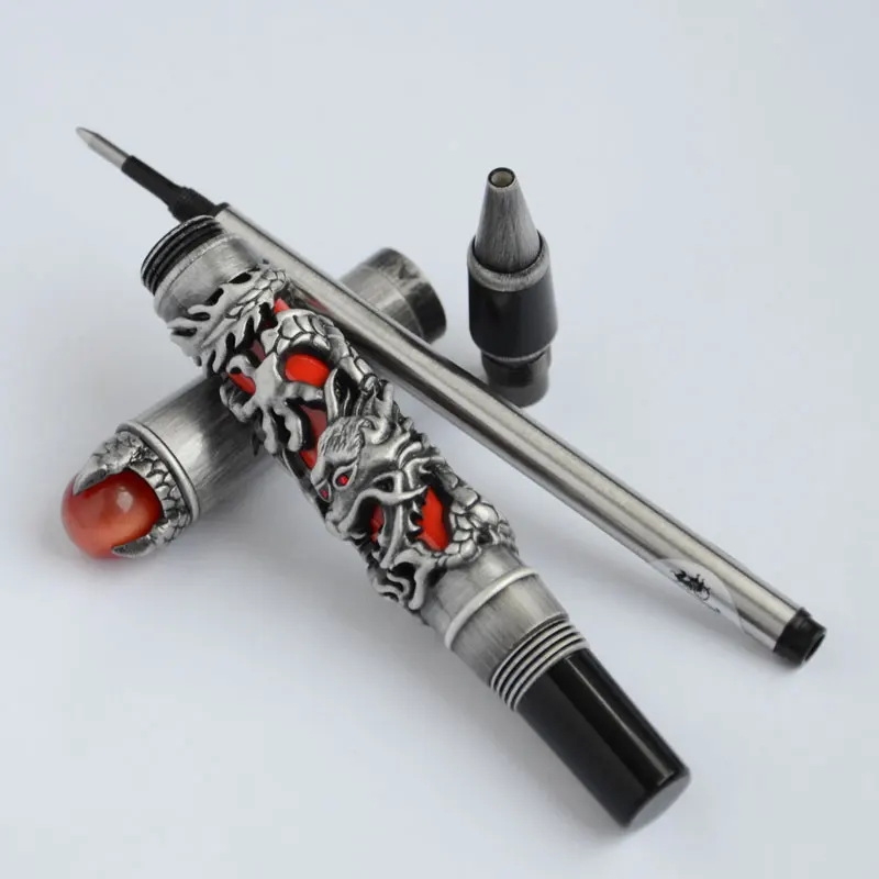 Шариковая ручка JINHAO DRAGON KING PLAY PEARL OVERLORD 3 вида цветов черная красная Античная
