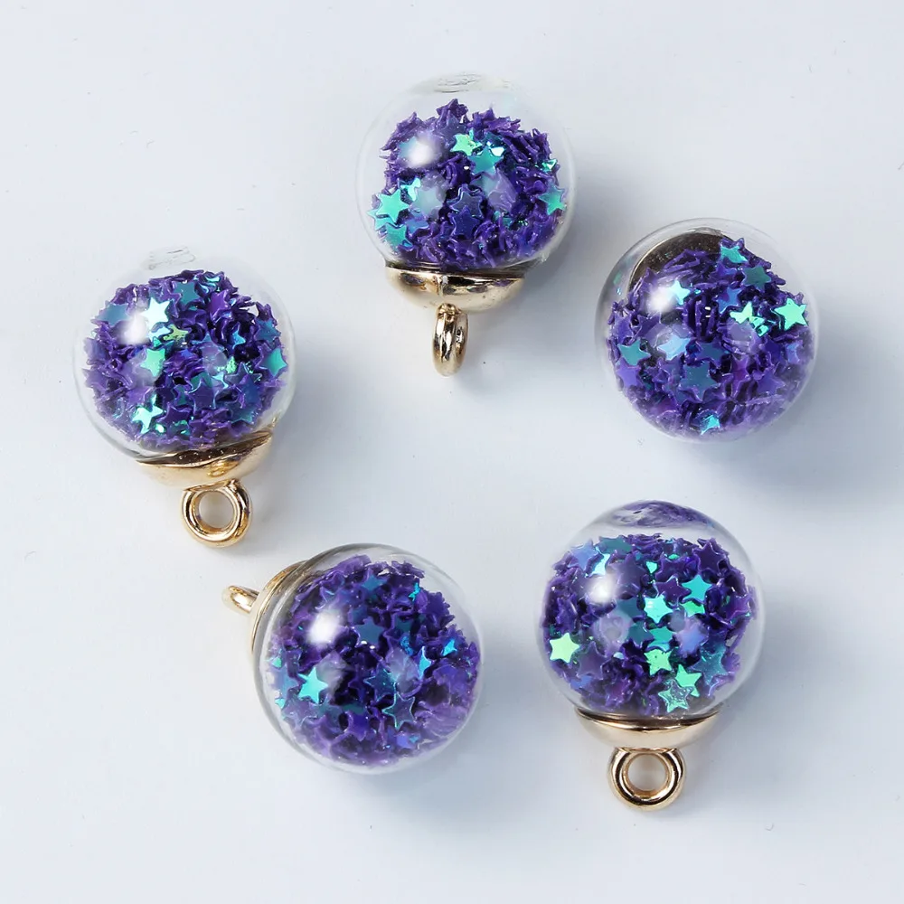 DoreenBeads DIY Подвеска стеклянные бусины подвеска бутылка Звезда Пентаграмма розовый