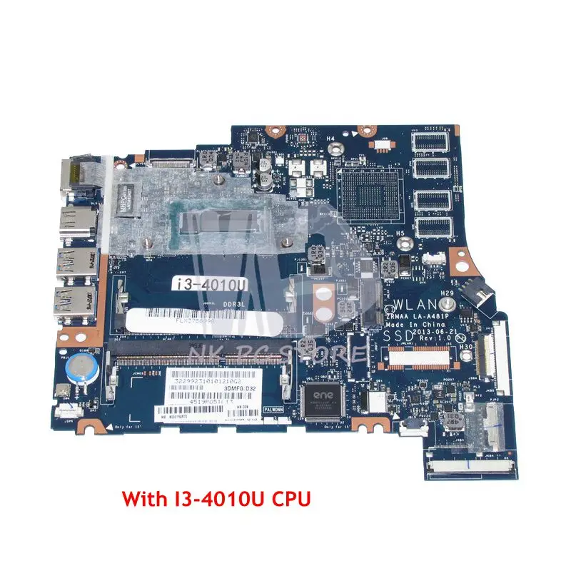 

NOKOTION K000150670 LA-A481P Main board For Toshiba Satellite U40 M40 M45 Laptop Motherboard 14 inch I3-4010U CPU DDR3