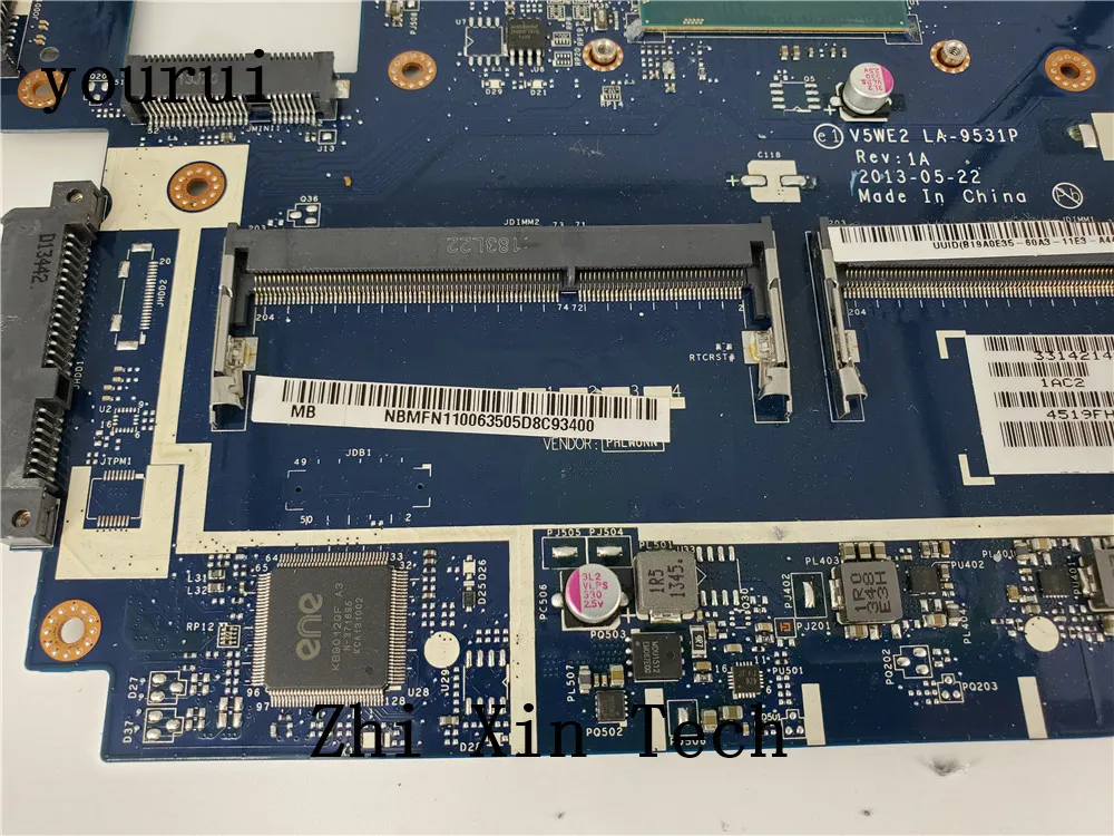 Yourui материнская плата для acer Aspire E1-572 E1-572G материнская плата для ноутбука V5WE2 LA-9531P NBMFN11006 NB. MFN11.006 i5-4200u SR170