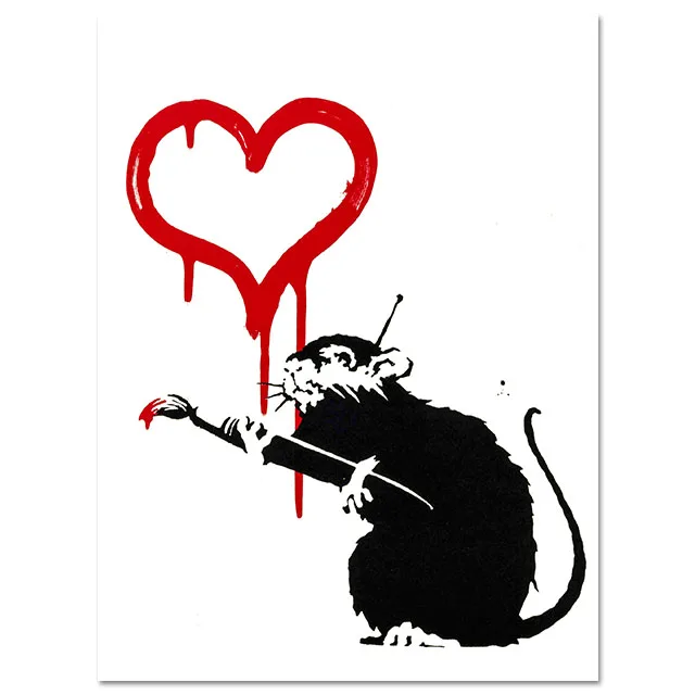 Picture 4 Banksy холст Художественная печать настенная живопись на холсте скандинавские плакаты и принты настенные картины для гостиной абстрактный Декор Куадрос - Цвет: Picture 4