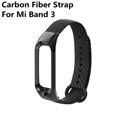 Новинка, ремешок mi Band 3 из углеродного волокна для Xiaomi mi Band 3, цветной браслет mi Band 2, ремешок для mi Band 2, смарт-Аксессуары - Цвет: Black For Miband 3