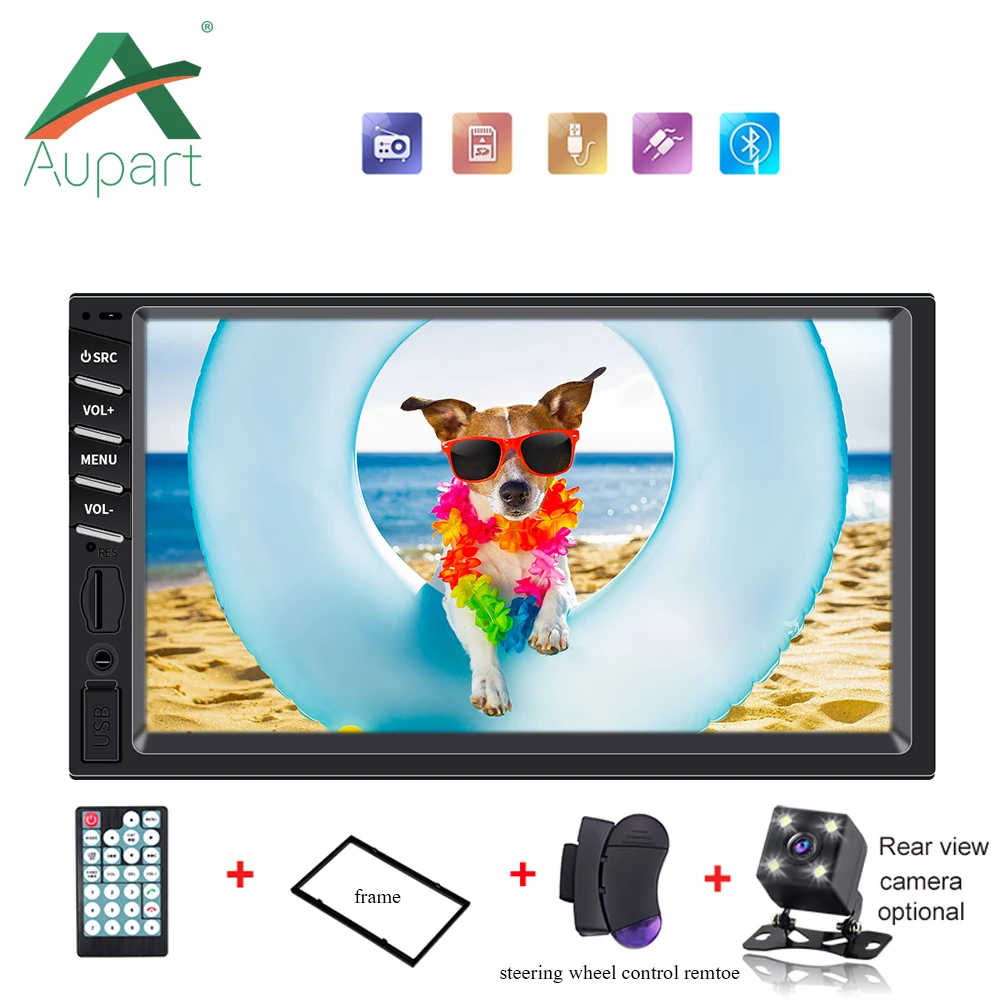 Автомобильное радио 2 Din 7 &quotсенсорный экран Центральная мультимидия Android