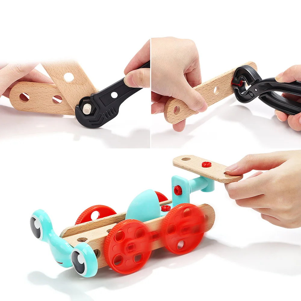 

Multi-Function Children's Nut Combination Disassembly Toolbox Educational Boys Toys Screw Nut Assembly Baby Hands-on Repair Tool