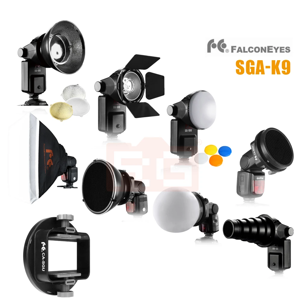 Комплект аксессуаров для софтбокса FALCON EYES Flash Diffuser K9/K 9 Универсальное крепление