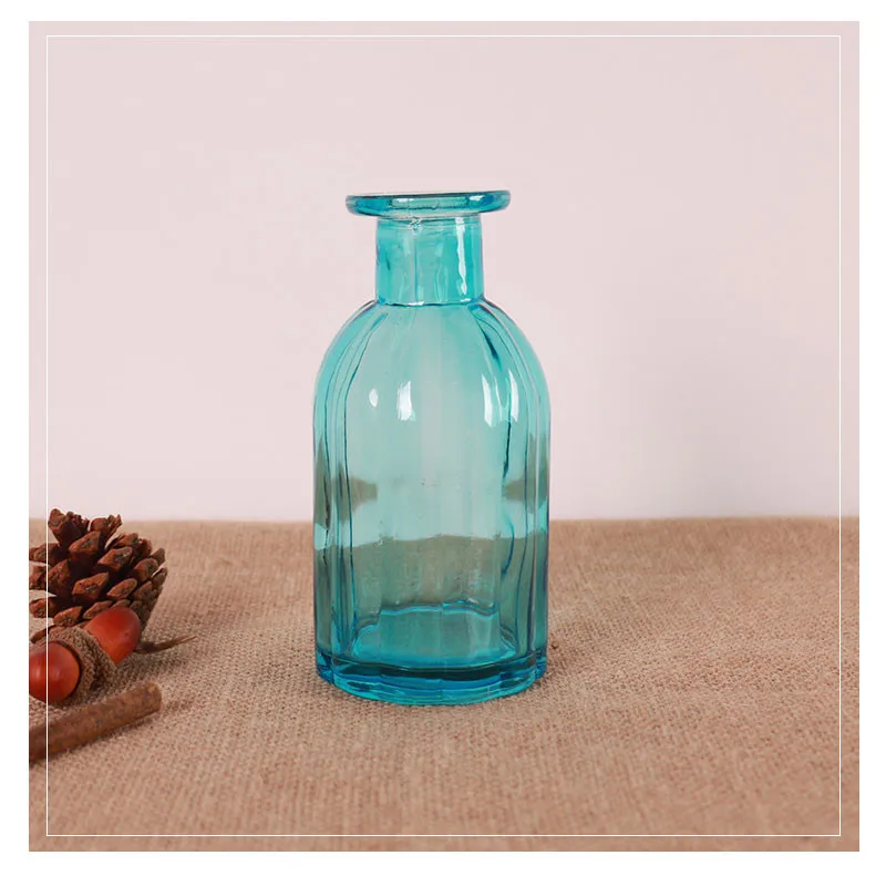 Домашняя мини-стеклянная ваза для поделок, офисный декор, креативная гидропонная бутылка, украшение для дома, прозрачная микроландшафтная красочная ваза
