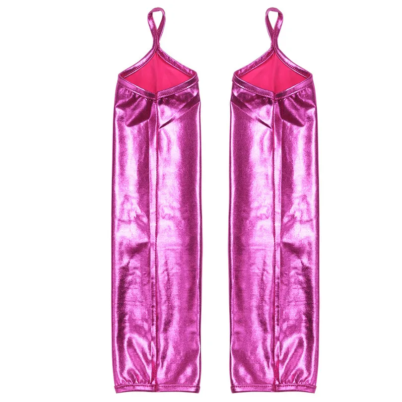 Новое поступление, модные женские, дамские, Wetlook, лакированная кожа, тянущиеся, без пальцев, длинные перчатки для Хэллоуина, вечерние, костюмы для косплея