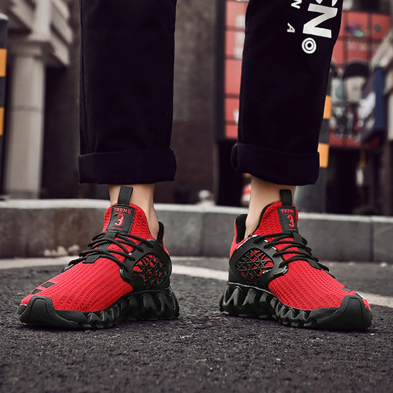 

2019 Men Sport Running Shoes Brand Spring Summer Breathable Zapatillas Hombre Deportiva Outdoor Super Light Men Sneakers Jogging