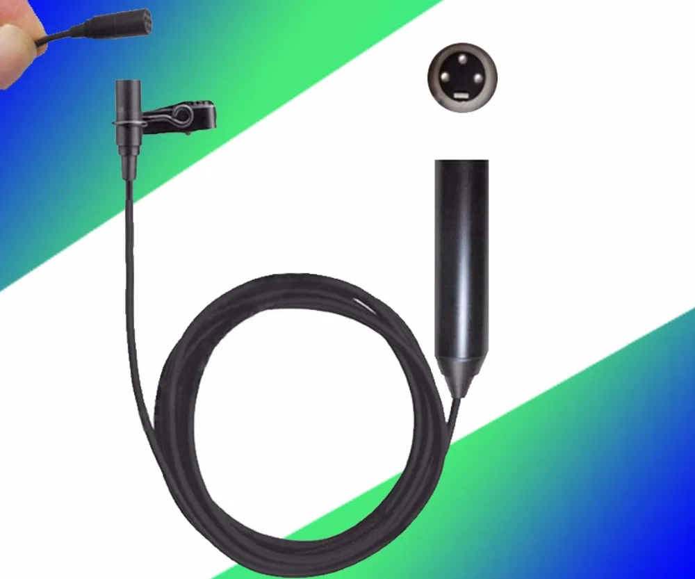 MICWL ME2 XLR Новый микроник петличный мини клип Oin нагрудные Микрофон Phantom мощность 3