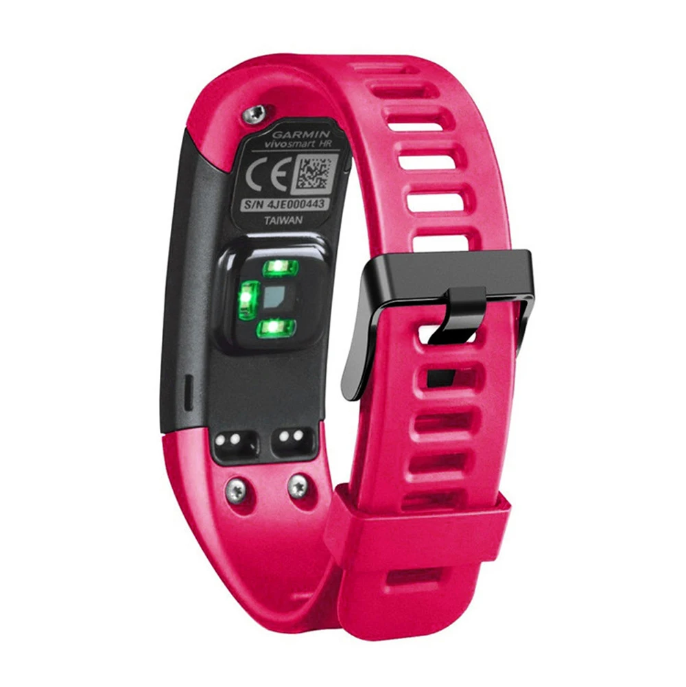 Цветной мягкий силиконовый браслет сменный спортивный ремешок для Garmin Vivosmart HR 145 мм-210 мм ремешок на запястье - Цвет: 1