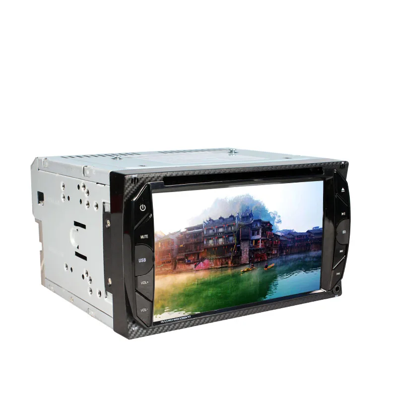 2 Din 6 &quotавтомобильный DVD двойной Автомобильный видео плеер Аудио с поддержкой