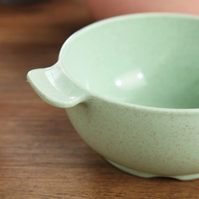 4 шт./компл. детская миска из пшеничного стебля с двумя ушками фруктовая Салатница