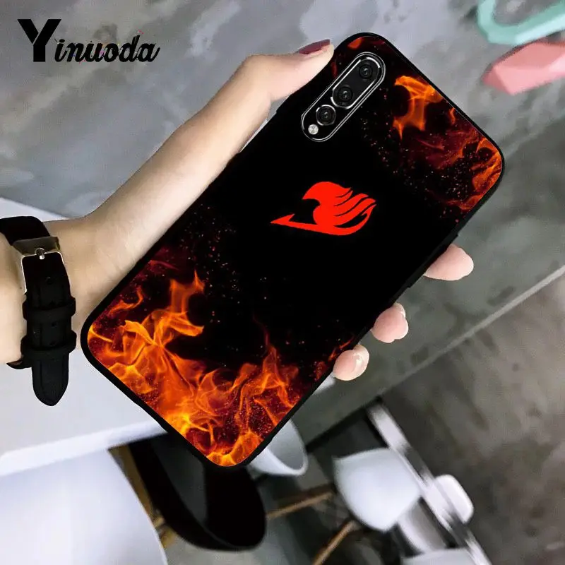 Yinuoda Аниме Манга Сказочный Хвост Логотип Мягкий силиконовый чехол для телефона