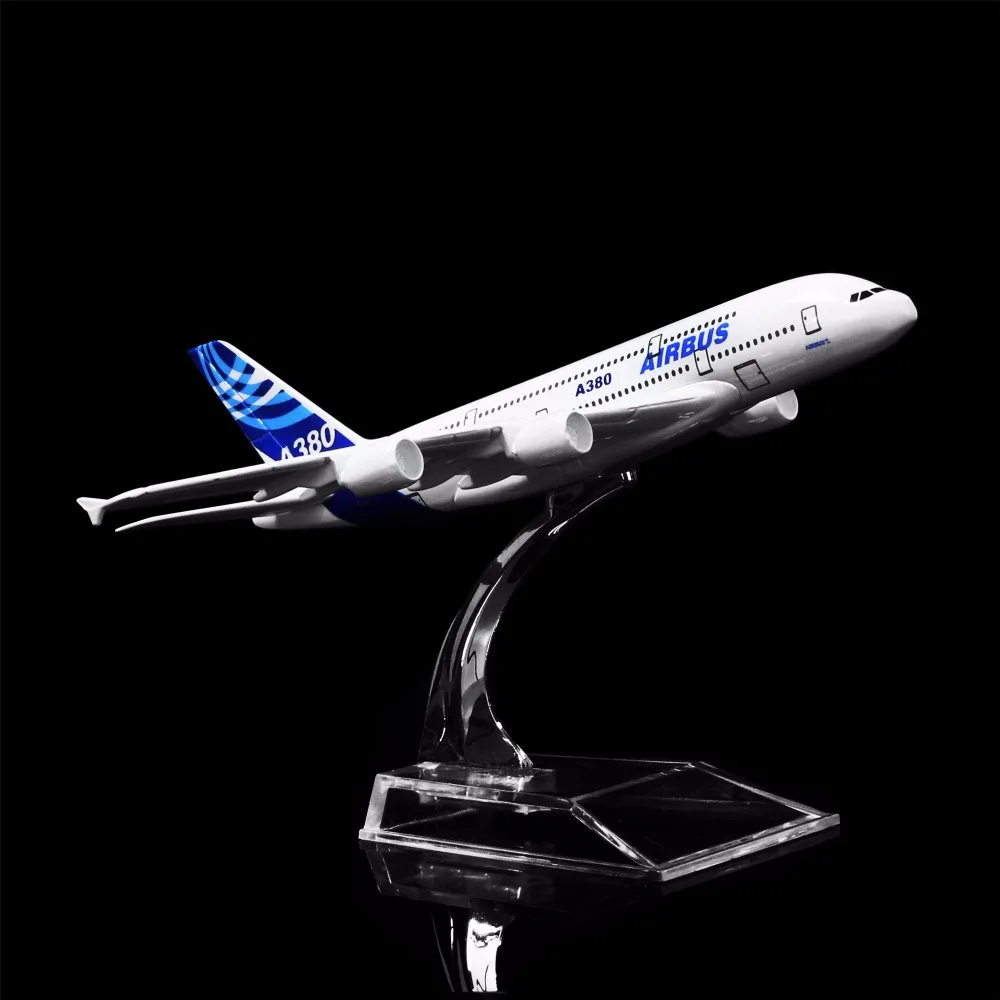 1:400 16 см Airbus A380 металлическая модель самолета украшение офиса игрушка идея