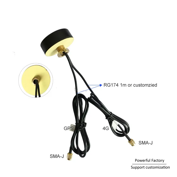 Внешняя антенна Mimo с GPS 2 4g Wi Fi 2x2 3G LTE 1 м кабель разъем SMA M шт.|Антенны для связи| |