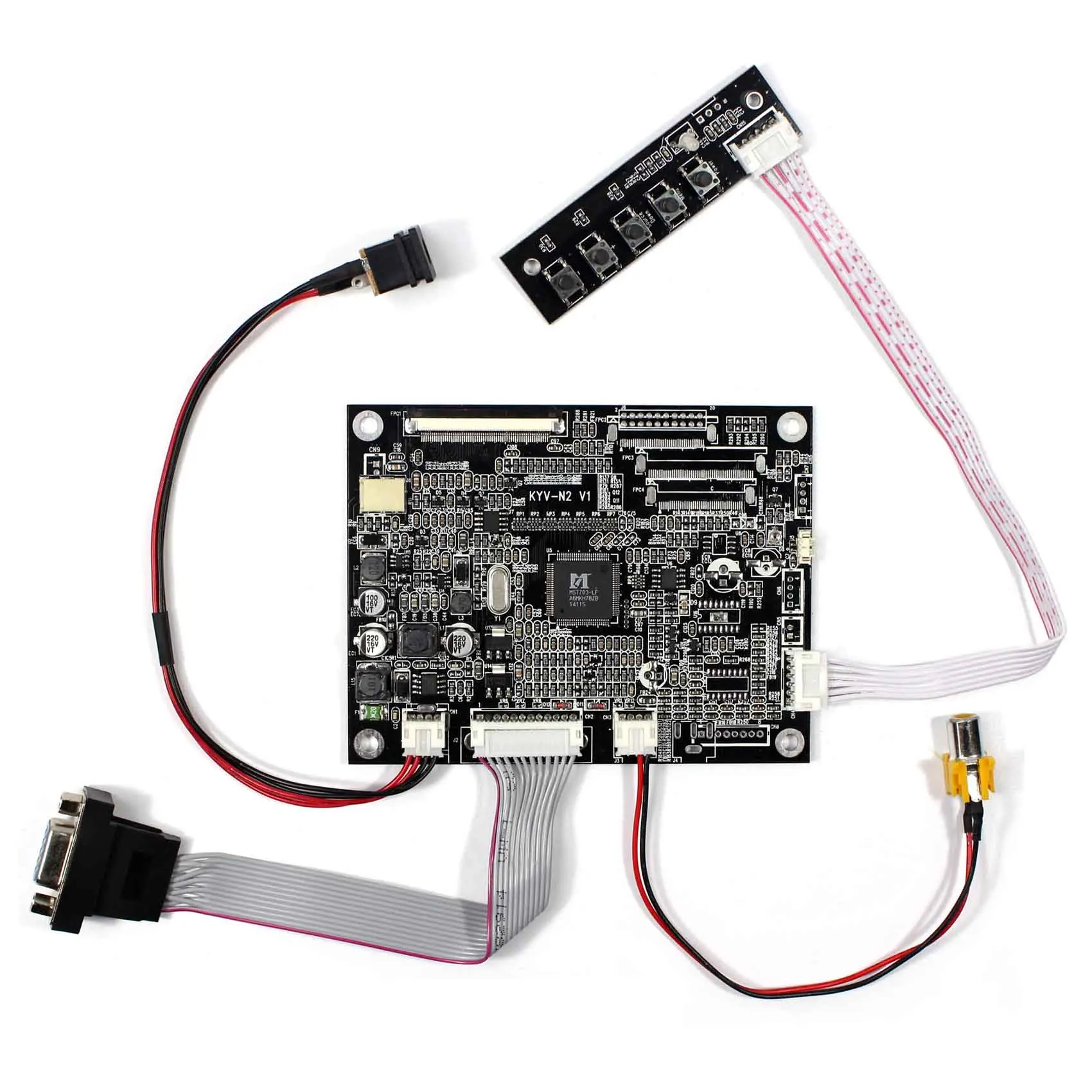 Плата контроллера KYV N2 V1 ЖК экран 6 2 дюйма 8 дюймов 800x480 HSD062IDW1 VGA + AV|vga vga|board boardvga driver