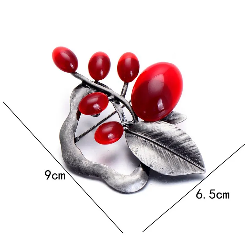 Винтажная брошка для пистолет женщина большая Цветочная Брошь на заколках