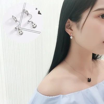 Бренд Grace Jun доступно 16 цветов серьги-клипсы без пирсинга для женщин модные серьги в форме сердца Willow Star геометрические кисточки на манжетах - Окраска металла: q1