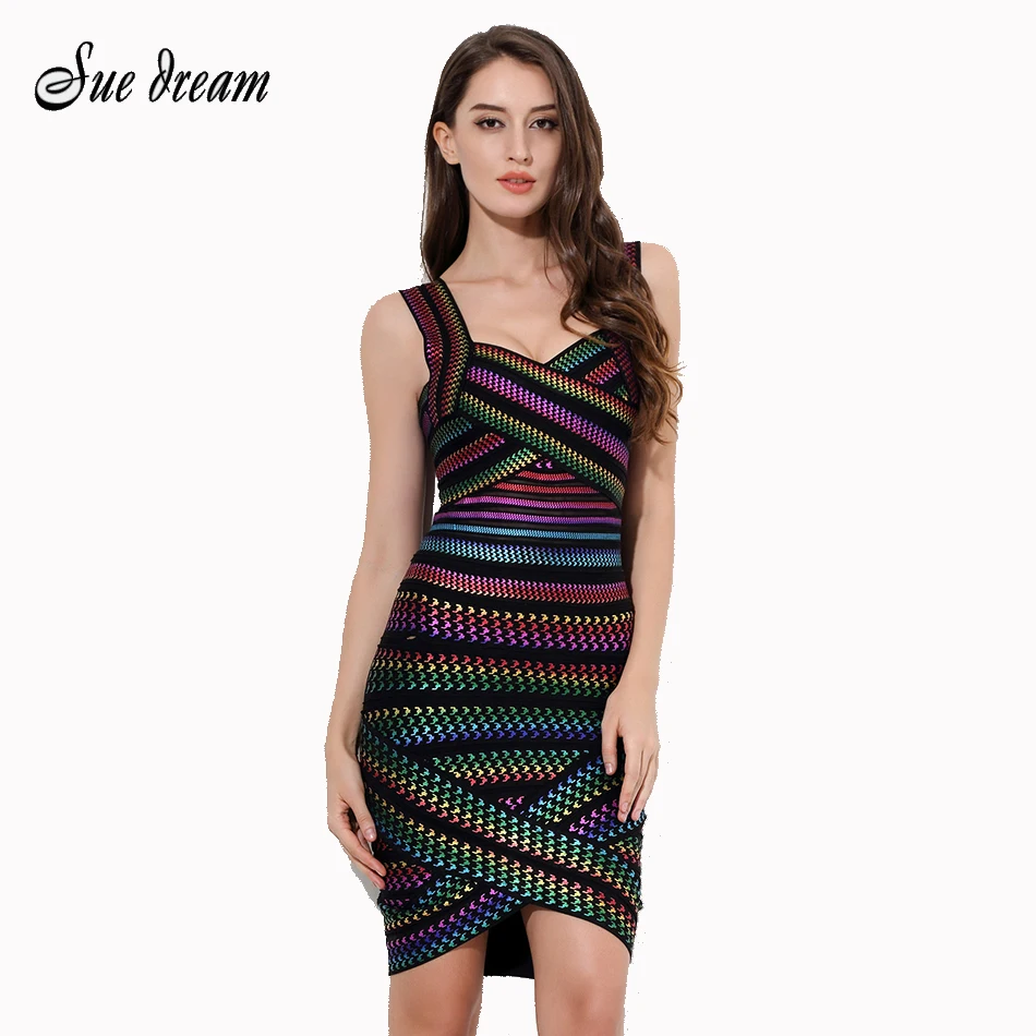 2019 новое горячее женское платье с открытой спиной узорчатой фольгой Радужное