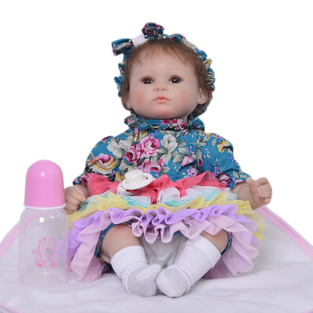 43 см Кукла reborn силиконовая Reborn Bebe живая кукла детский подарок игрушка куклы