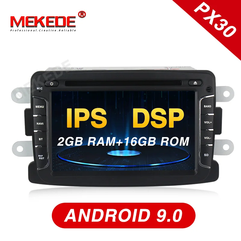 Mekede 7 &quotandroid 9 0 Центральный multimidia android gps навигация DVD для Dacia/Duster/Logan/Sandero /Lada Xray 2 DSP