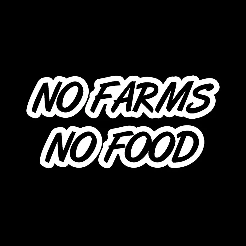 QYPF 16 см * 7 6 для No Farm Food виниловая Автомобильная наклейка стайлинга автомобильная