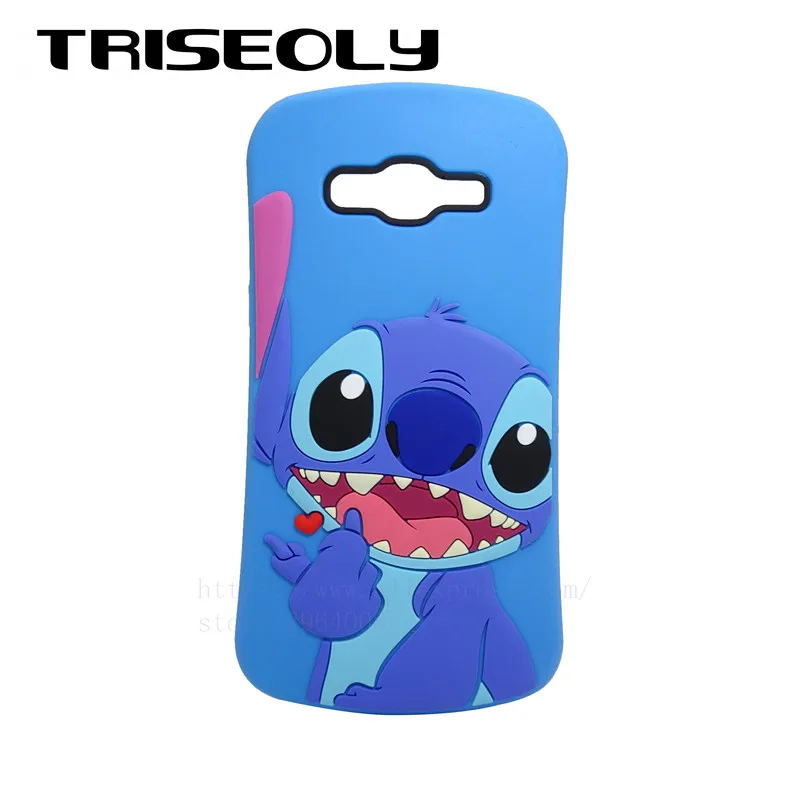 TRISEOLY 3D мультфильм маленький талии стежка чехол силиконовый для samsung Galaxy Grand Prime G530