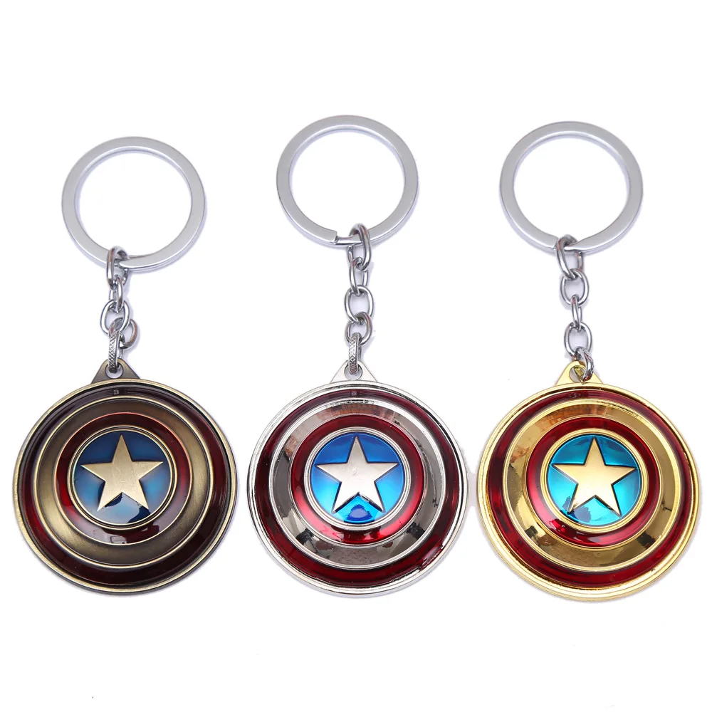 Брелок для ключей из сплава с героями фильма Мстители 3 Infinity War Captain America Shield экшн