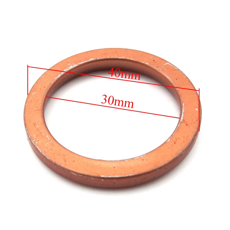 XLSION 10pcs 30mm Exhaust Muffler Gasket Copper For 150-200cc Dirt Pit Bike ATV Quad Buggy Motorcycle Moped Scooter | Автомобили и