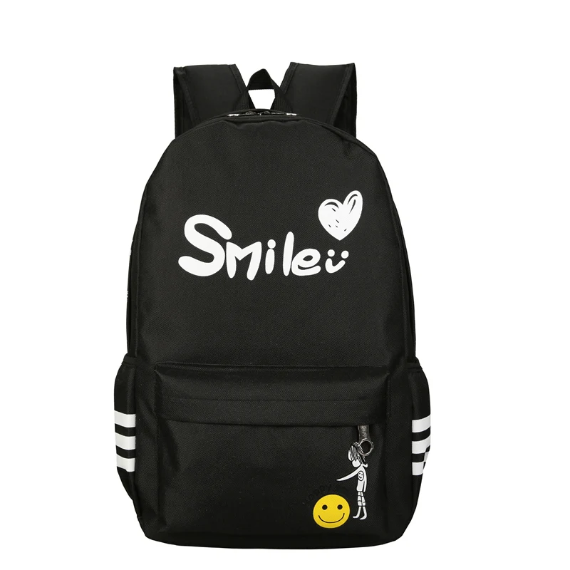 2021 Для женщин улыбка школьного рюкзака Сумки Рюкзак женский школьный рюкзак для