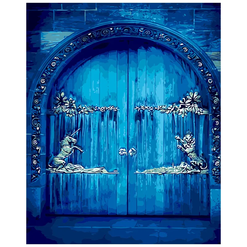 Картина маслом на дверь Gate imagination цифровое изображение по номерам Раскрашивание