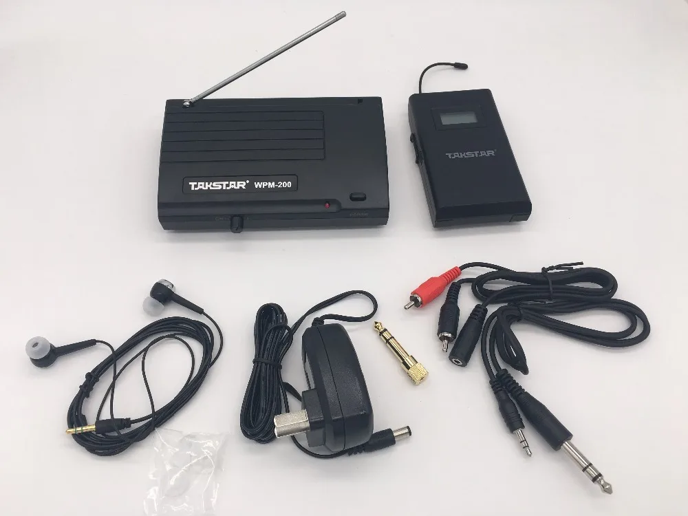 Takstar WPM-200 UHF Беспроводная система мониторинга 50 м дальность передачи в ухо стереогарнитура приемник передатчика