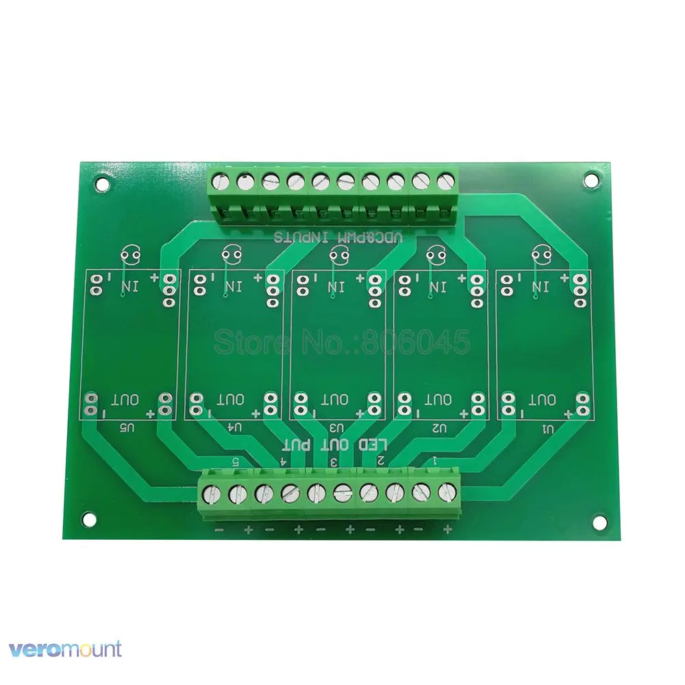 Ld драйвер 5 каналов светодиодная плата LDD PCB ld диммер контроллер портативные