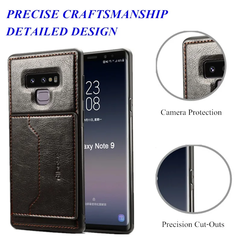 Чехол кошелек для Samsung Galaxy S10 S9 S8 Plus S10e тонкий защитный чехол с отделением