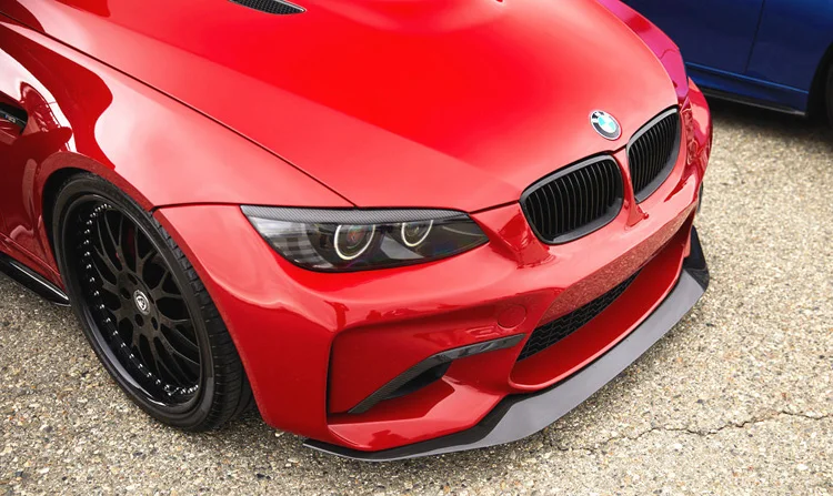 Для F87 M2 GTS-I Стиль углеродного волокна передний бампер для губ сплиттер диффузор