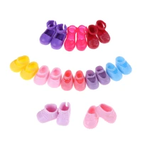 5 pairs assorted fashion colorful shoes for doll accessories clothes dress prop for barbie dolls