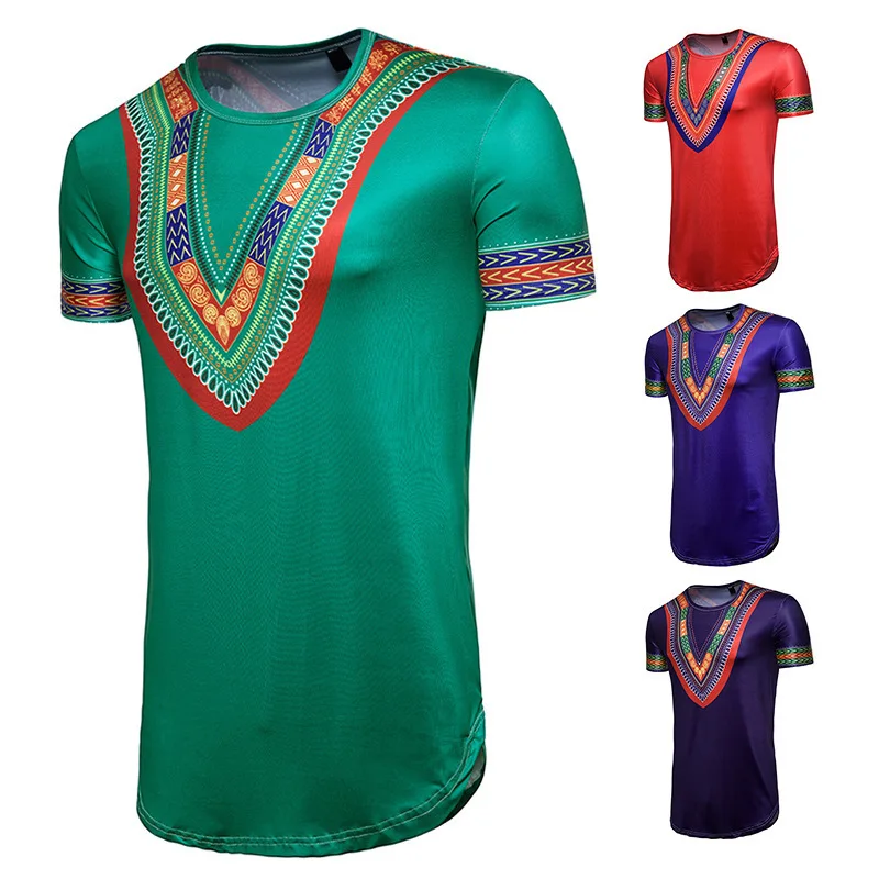 Women African Clothing Time-limited Cotton Polyester 2018 Hot Pin National Great Joy Dress Totem Print T-shirts | Тематическая